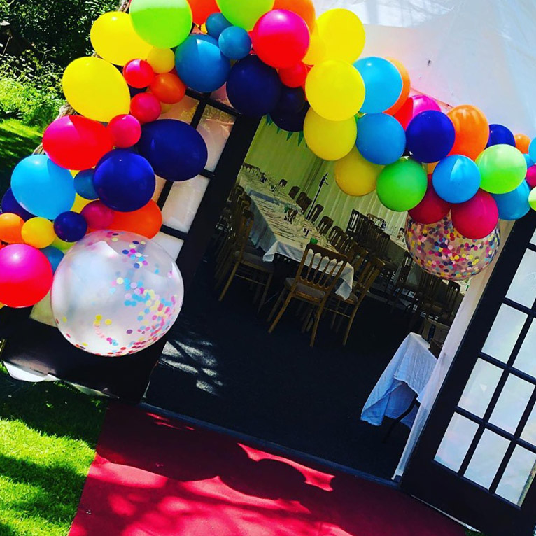 65597645_2167617913364690_287665192815296512_n Balloons outside a tent